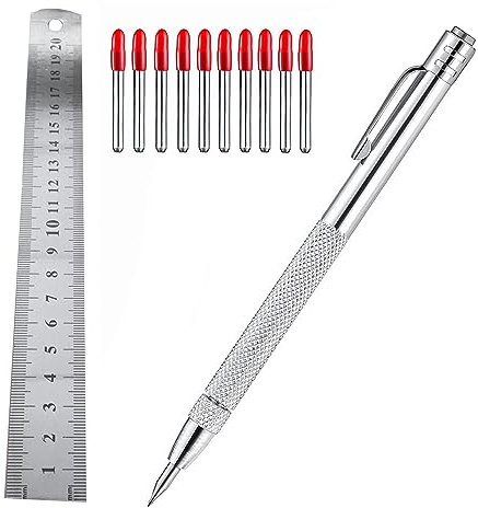 Sarpoer Metal Scribe -Markierungsspitze, Aluminium-Gravierstift für Glas/Keramik/Metallblech