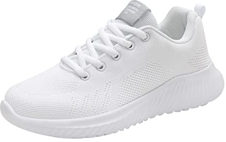 Zapatillas ortopédicas para fascitis plantar para mujer, extraanchas, transpirables, cómodas, ligeras, para correr, con soporte de arco, zapatillas deportivas de espuma viscoelástica