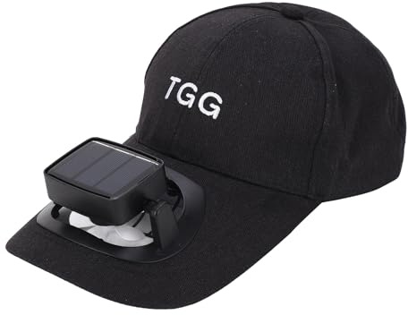 Gorra de Béisbol con Ventilador Solar, Aspas Suaves y Carga USB para Protección en Verano - para Playa, Jardín, Deportes