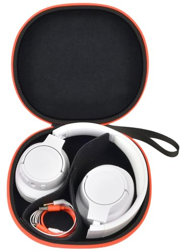 Boobowl Kopfhörertasche für JBL Tune 720BT/770NC, Hartschalen-Reiseetui | Schwarz, PU-Hartschale, für JBL Live 770NC/760NC, Verstellbarer Innenteiler, für Pendler, Studierende und Reisen, Nur Tasche