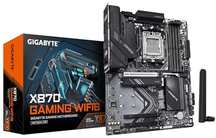 GIGABYTE X870 Gaming WIFI6 AM5 LGA 1718, ATX, DDR5, 3X M.2, PCIe 5.0, USB4, WiFi 6, 2.5GbE LAN, EZ-Loquet