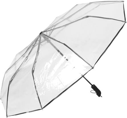 BESTYASH Automatischer Regenschirm Kompakter Faltbarer Reiseschirm Leichtes Wasserabweisendes Design