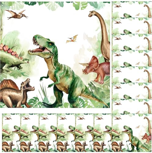 Lemicin Kindergeburtstag Einladungskarten Dino Partyeinladungen: 15 Dinosaurier Einladungskarten Kindergeburtstag Jungen Mädchen Kinder Dino Party Karten Aquarell Partyeinladungen