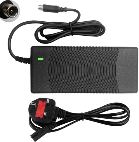 42V 2A Electric Scooter Charger, Hoverboard Charger, Electric Bike Lithium Battery Charger, Xiaomi M365/Pro 2, Bird, Xiaomi, Lime, Jump, Spin, Lyft, Lime S, Skip, and Segway Ninebot, DC 8mm, Black