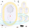 Bubbacare Répulsif Contre Souris et Rats à Ultrason, 4 Modes de Travail, 6pcs Anti Souris Ultrason, répulsif intérieur, Efficace Contre Les Souri et Les Rats, sans Produits Chimiques