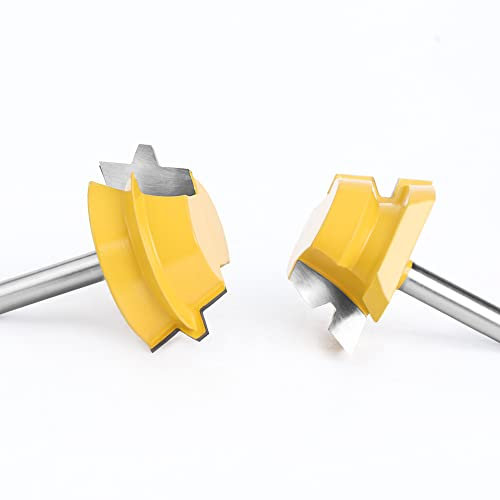 2 pièces 8mm tige serrure onglet Tenon routeur Bits 22.5 degrés colle menuiserie fraise ensemble for bois menuiserie Cutter