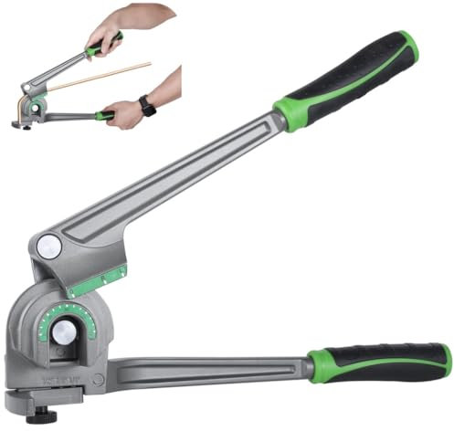 Rohrbieger für HVAC-Reparatur, 3-in-1-Werkzeug für Kupfer und Aluminium, 180-Grad-Biegung für 1/4, 3/8, 1/2 Rohre