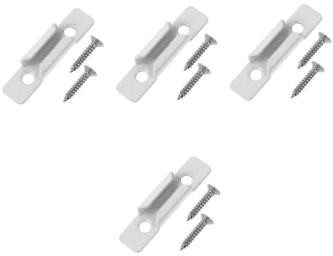 Operitacx 4 Pièces Accessoires de verrouillage de fenêtre serrure antirouille sécurité des serrures de fenêtre remplacement de serrure de châssis de fenêtre accessoire de fenêtre blanche
