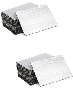 Zerodeko 2 Ensembles Coussin D'isolation Phonique De Voiture Insonoriser Amortissement Bruit Van Auto Isolation Thermique Et Phonique Son Son Car Mat Isolage Caoutchouc 20 Pièces * 2