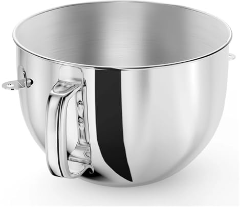 Mixing Cup,Mixer Bowl,Compatible for Kitchenaid Stand Mixers, Kitchen Aid Mixing Bowl for 6QT Tilt-Head Mixer with Handle