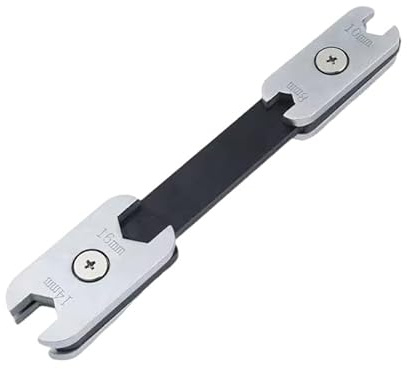 LLINthy Llave combinada de cabeza giratoria antideslizante, 8 tamaños, acero suave de doble extremo para dinámica profesional/doméstica, herramienta transportable para reparaciones