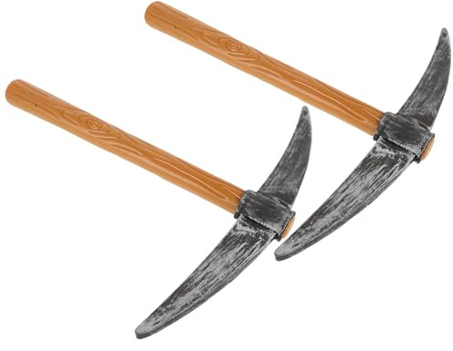 Abaodam 2 pezzi Pickaxe Giocattolo per Costume Nano Decorazione Scena e Festa Leggero e Resistente per Carnevale e Performance Teatrali