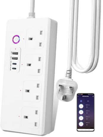 UseeLink Smart Power Strip, Surge Protector, WiFi Power Strip, USB Power Socket Smart Extension Cord