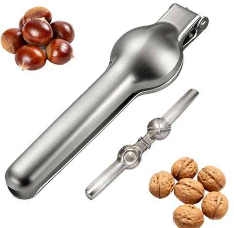 YZJJYG Abridor Castañas, Cortador de Castañas de Acero Inoxidable, Pinzas de Castañas Multifuncional, Alicates Castañas, Chestnut Cutter Opener, Herramientas Cocina Cascanueces