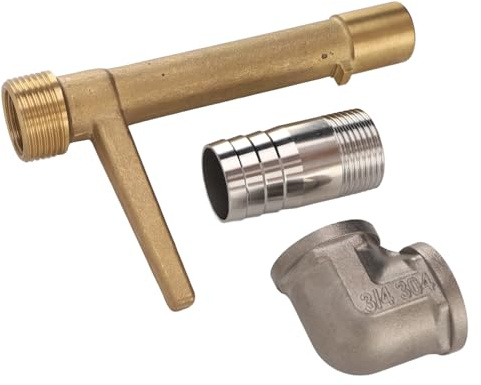 Alomejor Attrezzo Chiave per Attacco Rapido G3/4 Valvola in Acciaio Inossidabile in Ottone a Lunga Durata per Irrigazione del Prato, Design Semplice della Spina, per Principianti Ed Esperti