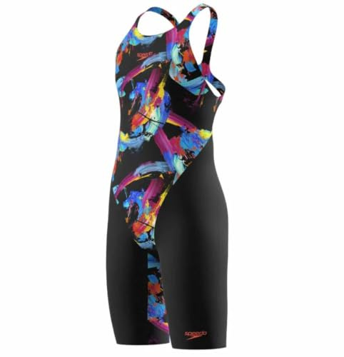Speedo Girls Fastskin Junior Endurance+ Max Openback Kneeskin Swimming Costume Black