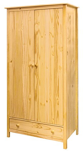 IDEA Nabytek Kleiderschrank Schrank 2 Türen massiv Kiefer TORINO