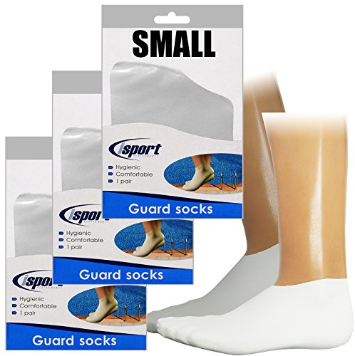 Isport Verruca Schwimmbadsocken für Kinder, Erwachsene, Latex, Gummi, Größe S, 3 Paar