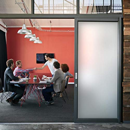 DIMEXACT - Film dépoli Blanc adhésif - 152 cm x 1 m - en Rouleau