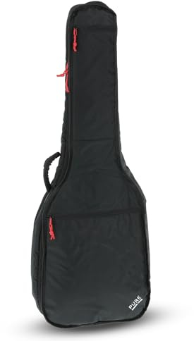 PURE GEWA Gitarren Gig-Bag Serie 110 für Konzertgitarre 4/4, Softgriff gepolstert, große Notentasche, Rucksackgurte verstellbar