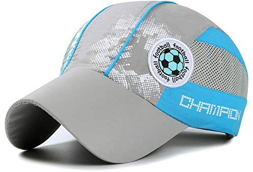 Casquette de Baseball Enfant Chapeau de Sport Séchage Rapide Chapeau de Maille Respirant Léger Casquettes Visière Anti UV été Cap Garçon pour Golf Running Foot-Ball Pêche Alpinisme