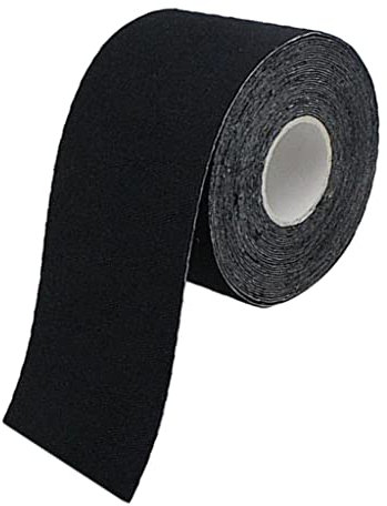 SM SunniMix 5 M/Roll Body Tape, Ruban de Levage Des Seins, Ruban pour Poitrine, Ruban de Sport, Comme décrit, Noir 10cm Largeur
