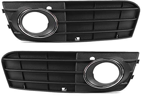 Nebelscheinwerfer-Grill, Auto-Nebelscheinwerferrahmen, Paar Nebelscheinwerfer-Grill links + rechts Auto-Lichtgitterabdeckung 8kd807681 Passend für A4 B8 09‑12 Abs