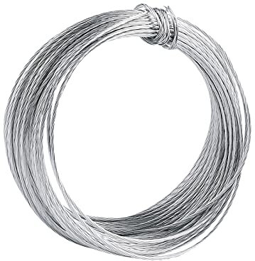 32.5ft/10m Picture Frame Hanging Wire, 1mm/0.04inch Heavy Duty Metal Wire for Photo Artwork and Picture Hanging