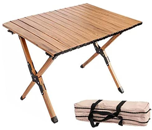 Tragbarer Camping-Klapptisch mit Tasche, Outdoor-Aluminium-Rolltisch für Picknick, leichte zusammenklappbare Campingtische für Garten, Sand, Grillen, Party, Wandern, Reisen (Größe: 60 cm (2 Person