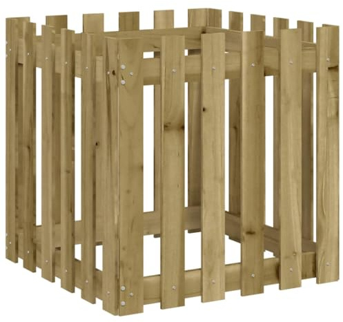 vidaXL Pflanzkübel Latten-Design 60x60x60 cm Kiefernholz Imprägniert