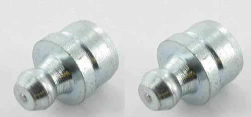 cyclingcolors 2x schmiernippel stahl kegelschmiernippel Fettpresse Nippel traktor rasenmäher auto motorrad roller, M10 180°