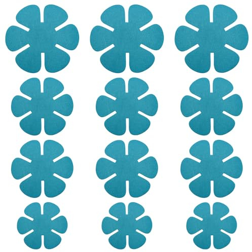 Hsthe Sea 12PCS Almohadillas divisorias de ollas Protectores de cacerolas apilables Protector de Cacerola Antiadherente Estera de Aislamiento térmico 3 tamaños Diferentes para Proteger y Separar