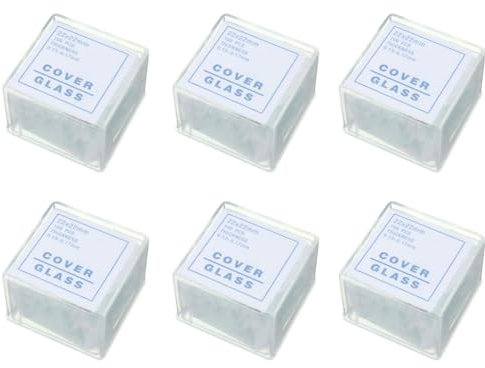 Uhidka 600Pcs Transparente Objektträger Deckgläser Deckgläser 22X22mm FÜR Mikroskope