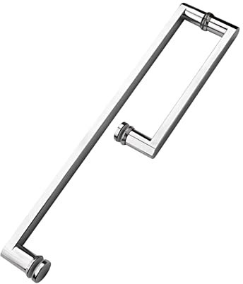 Poignée de porte de douche, poignée de porte en verre, poignée de barre d'appui for cabines de douche de salle de bain, poignée de porte en verre for paroi de douche, barre porte-serviettes dos à dos,