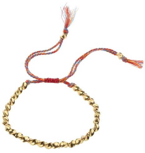 Fashion Handmade Tibetan Copper Beads Bracelet Braided Cotton String Bracelet Lucky Rope Bracelet Jewelry for Men Women