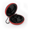 Juspota Cendrier Portable, Cendrier de Poche Anti Odeurs, Fermeture à Glissière Cendriers Fermé de Voyage avec Porte-clés, NoirRouge