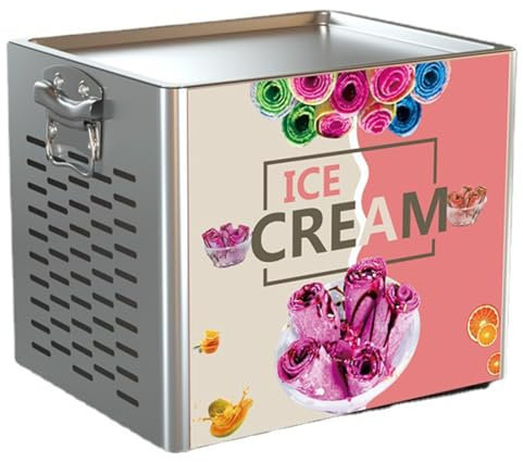 Nicvrea Sorbetière, Machine à Glace Frite, Machine à Glace Sautée, Yaourtière Commerciale 330 W