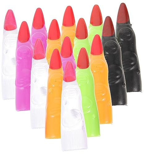 WRITWAA 30stücke Hexenfinger Halloween Kostüm Requisiten Falsche Finger Für Cosplay Party Dekoration Fingerprops Nägel Für Gruselambiente Halloween Accessoires