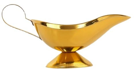 POPETPOP Elegante Salsiera Acciaio Inossidabile Versatile Contenitore Per Salsa e Condimenti Per Steak Insalate e Ristoranti Design Pratico e Resistente