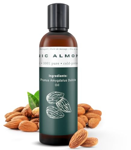 Relax Master Mandelolja 100 % ekologisk – 150 ml – kallpressad och ren – söt mandelolja för hår, hud och ansikte