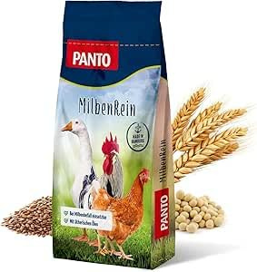 PANTO Hühnerfutter Milbenrein 10 kg – gekörntes Alleinfuttermittel 3 mm mit natürlicher Milbenabwehr, Vitaminen & Omega-3 für Hühner, Enten, Gänse & Puten
