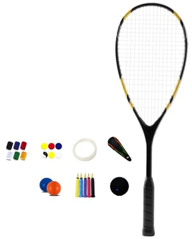 Raqueta de squash ligera para principiantes, marco de remo de aleación de aluminio, raqueta de squash ligera y resistente