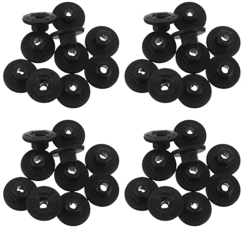 MUSISALY Set da 40 Clip di Fissaggio in Plastica per Dadi Sottoscocca Auto Elementi di Fissaggio per Pannelli Telaio Accessori per Protezione Sottoscocca e Manutenzione Veicoli