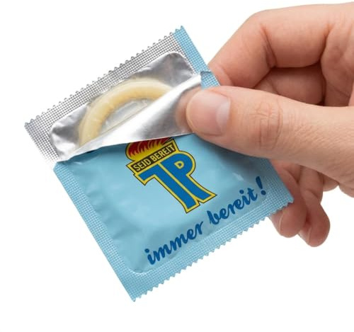 ostprodukte-versand 10x Kondome als lustiges Gag-Geschenk & Mitbringsel mit Jungpionier-Motiv „Seid bereit, immer bereit!“ – Partyspaß & originelles Präsent für Männer & junge Kerle