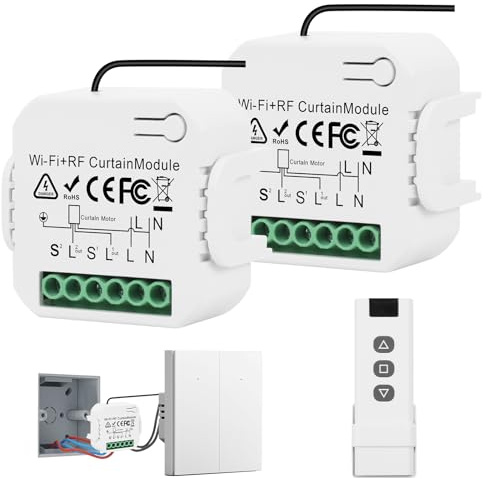Interruptor Persiana WiFi con Control de Porcentaje, Smart Curtain Switch