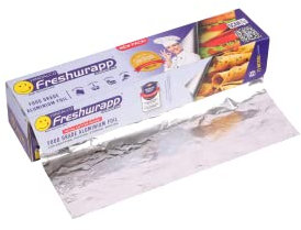 Freshwrapp Hindalco Aluminiumfolie, 72 m, 11 Mikrometer | Lebensmittelverpackung, Verpackung, Lagerung und Servieren