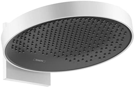 hansgrohe Duschkopf Regendusche Rainfinity 360mm, rund, 1 Strahlart, Wandmontage) mattweiß