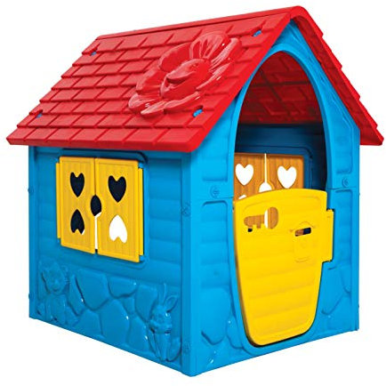 Dohany Spielhaus blau Kinderspielhaus Gartenhaus Indoor Outdoor +2J