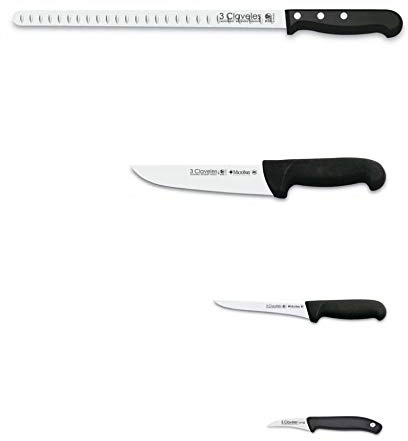 Hidalgo Juego de Cuchillos 3 Claveles para Jamón+ Regalo Cuchillo Mondador 3 Claveles