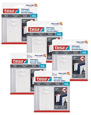 Tesa Clou adhésif pour papier peint et plâtre, 2 kg